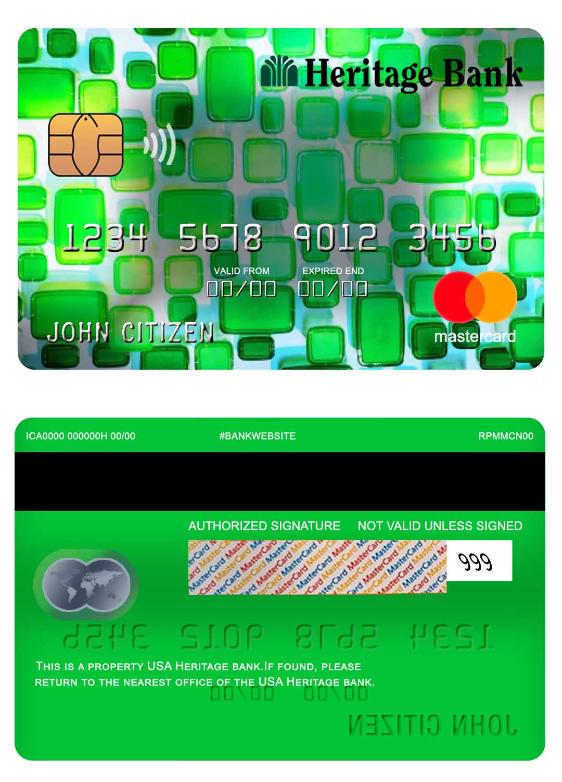 USA Heritage bank mastercard